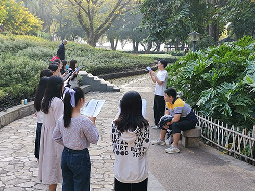 发声练习现场 发声练习现场
